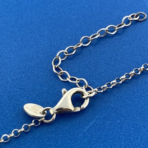 Italian Designer Dyadema 925 Sterling Silver Choker Layering Chain Necklace - Picture 6 of 8